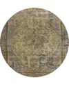 Dalyn Tabrook Tb8 8'x8' Round Area Rug In Brown