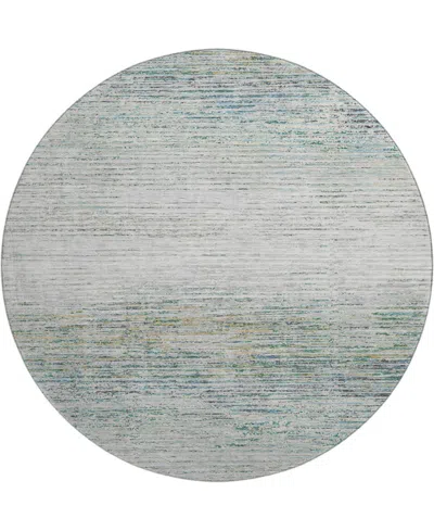 Dalyn Trevi Washable Tv1 8'x8' Round Area Rug In Ivory