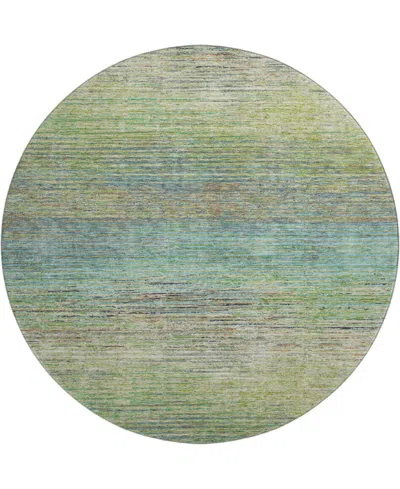 Dalyn Trevi Washable Tv1 8'x8' Round Area Rug In Sage