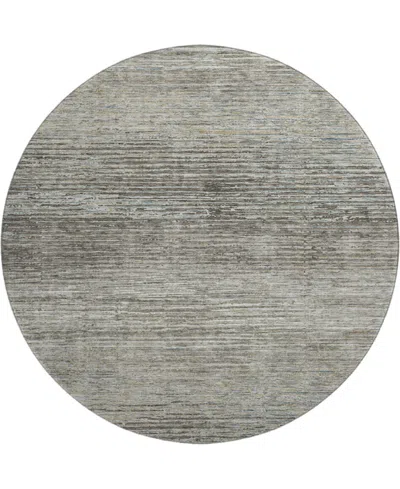 Dalyn Trevi Washable Tv1 8'x8' Round Area Rug In Taupe
