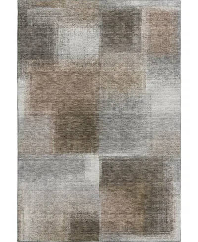 Dalyn Trevi Washable Tv10 2'3"x7'6" Runner Area Rug In Gray