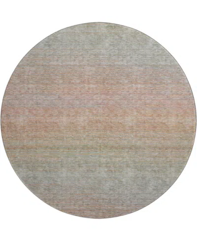 Dalyn Trevi Washable Tv11 8'x8' Round Area Rug In Coral
