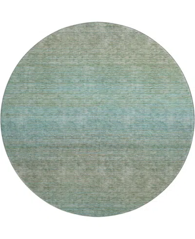 Dalyn Trevi Washable Tv11 8'x8' Round Area Rug In Teal