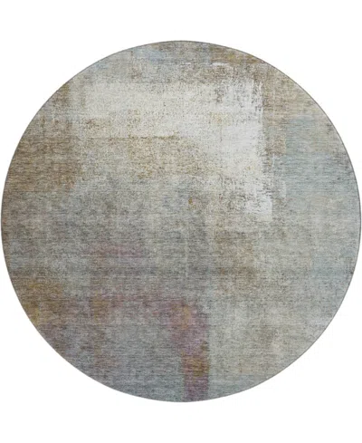 Dalyn Trevi Washable Tv12 8'x8' Round Area Rug In Mocha