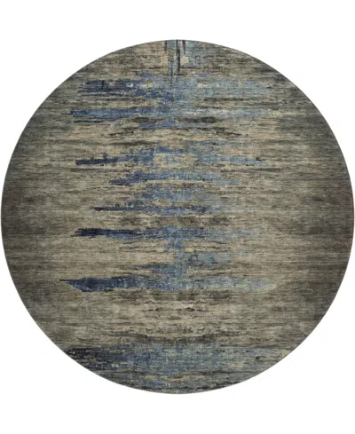Dalyn Trevi Washable Tv14 8'x8' Round Area Rug In Coffee