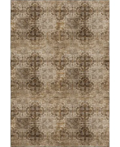 Dalyn Trevi Washable Tv16 2'3"x7'6" Runner Area Rug In Taupe
