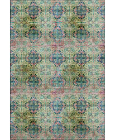 Dalyn Trevi Washable Tv16 9'x12' Area Rug In Green