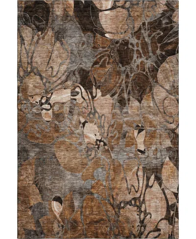 Dalyn Trevi Washable Tv17 2'3"x7'6" Runner Area Rug In Paprika