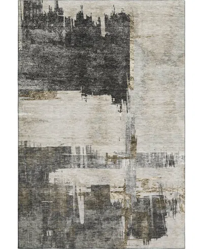 Dalyn Trevi Washable Tv18 9'x12' Area Rug In Gray