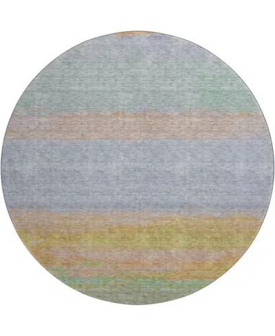 Dalyn Trevi Washable Tv2 8'x8' Round Area Rug In Lavender