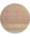 Dalyn Trevi Washable Tv2 8'x8' Round Area Rug In Salmon