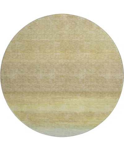 Dalyn Trevi Washable Tv2 8'x8' Round Area Rug In Tan