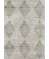 Dalyn Trevi Washable Tv4 2'3"x7'6" Runner Area Rug In Gray