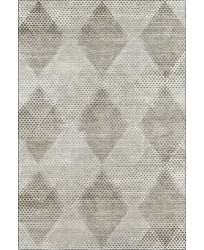 Dalyn Trevi Washable Tv4 2'3"x7'6" Runner Area Rug In Gray