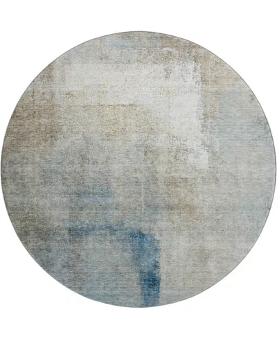 Dalyn Trevi Washable Tv5 8'x8' Round Area Rug In Taupe