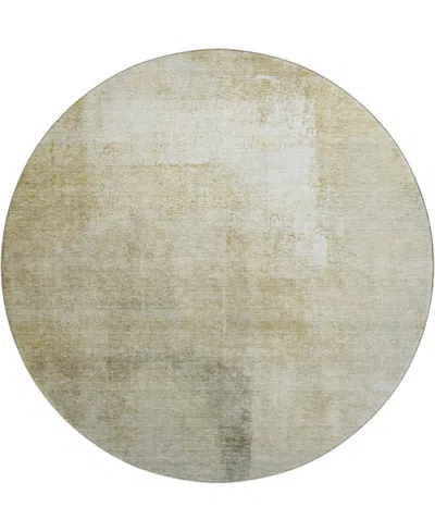Dalyn Trevi Washable Tv5 8'x8' Round Area Rug In Wheat