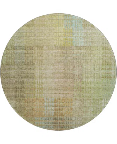 Dalyn Trevi Washable Tv6 8'x8' Round Area Rug In Beige