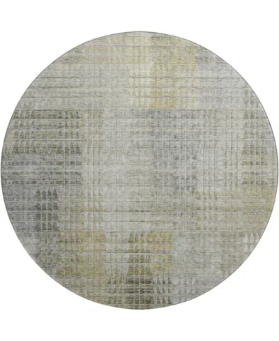 Dalyn Trevi Washable Tv6 8'x8' Round Area Rug In Taupe