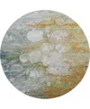 Dalyn Trevi Washable Tv7 8'x8' Round Area Rug In Paprika