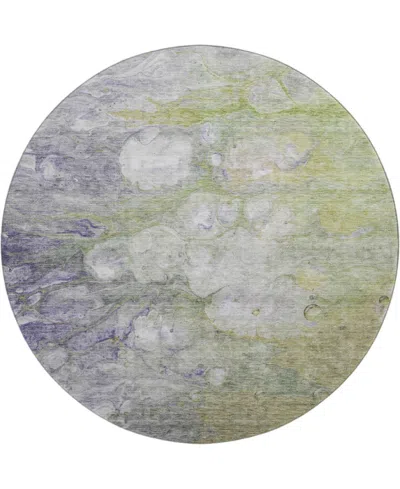 Dalyn Trevi Washable Tv7 8'x8' Round Area Rug In Sage