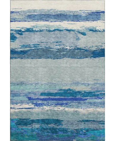 Dalyn Trevi Washable Tv8 2'3"x7'6" Runner Area Rug In Blue