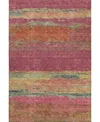 Dalyn Trevi Washable Tv8 2'3"x7'6" Runner Area Rug In Rose