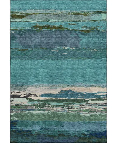 Dalyn Trevi Washable Tv8 2'6"x3'10" Area Rug In Teal