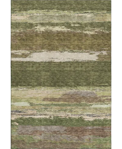 Dalyn Trevi Washable Tv8 3'x5' Area Rug In Olive