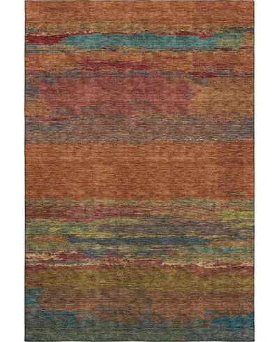 Dalyn Trevi Washable Tv8 8'x10' Area Rug In Terracotta