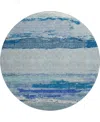 Dalyn Trevi Washable Tv8 8'x8' Round Area Rug In Blue