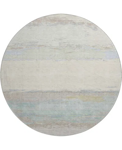 Dalyn Trevi Washable Tv8 8'x8' Round Area Rug In Ivory