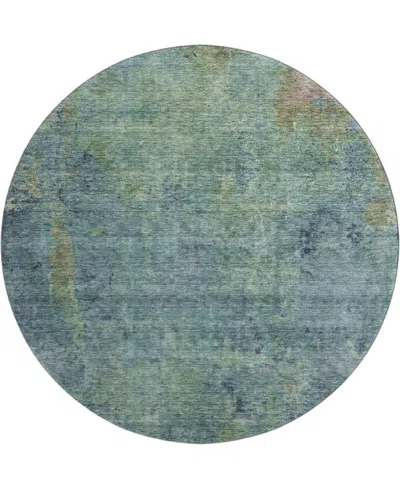Dalyn Trevi Washable Tv9 8'x8' Round Area Rug In Blue