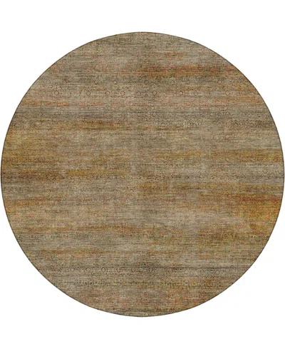 Dalyn Vico Vc3 8'x8' Round Area Rug In Brown