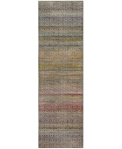 Dalyn Vico Vc4 2'3"x7'6" Runner Area Rug In Brown