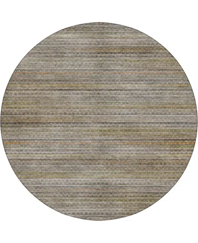 Dalyn Vico Vc6 8'x8' Round Area Rug In Gray