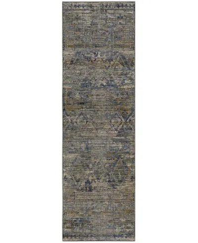 Dalyn Vico Vc7 2'3"x7'6" Runner Area Rug In Gray