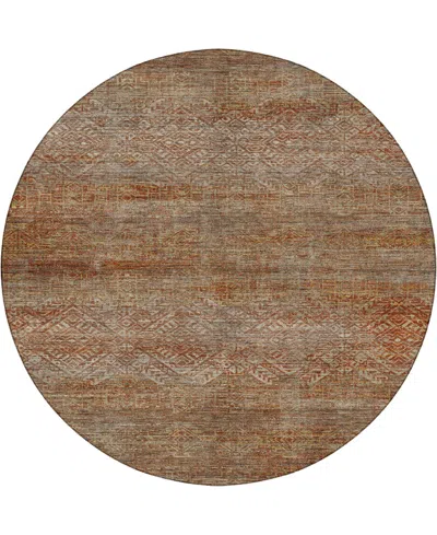 Dalyn Vico Vc8 8'x8' Round Area Rug In Brown