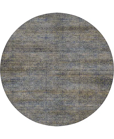 Dalyn Vico Vc9 8'x8' Round Area Rug In Gray