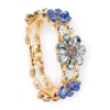 Damapreziosa Women's Blue Daisy Sapphire Bracelet In Blue