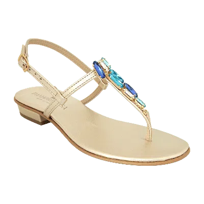 Damapreziosa Women's Blue Selene Sapphire Jewel Sandal