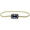 Damapreziosa Women's Lucrezia Belt With Blue Shadows Crystal Bucket In Blue