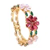 Damapreziosa Women's Pink / Green Daisy Bouquet Bracelet In Multi