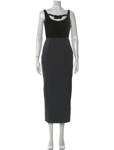 Pre-owned Damaris Bailey Square Neckline Long Dress W/ Tags In Gray