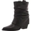 D'amelio Savella Womens Block Heel Leather Ankle Boots