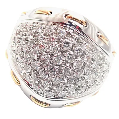 Pre-owned Damiani 1.36 Carat Diamond Cocktail White Gold Ring
