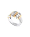 Damiani 18k White And Yellow Gold 0.44ct Diamond Ring Do07-013125
