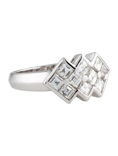 Pre-owned Damiani 18k 1.20ctw Diamond Cocktail Ring In Multi