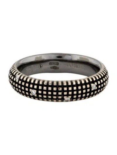 Pre-owned Damiani 18k Diamond Metropolitan Band In Multicolor