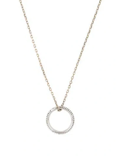 Pre-owned Damiani 18k Diamond Metropolitan Dream Pendant Necklace, 19.75" In Multi