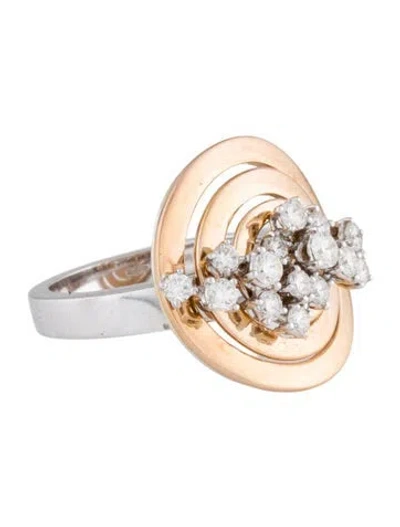 Pre-owned Damiani 18k Diamond Sophia Loren Ring In Multi